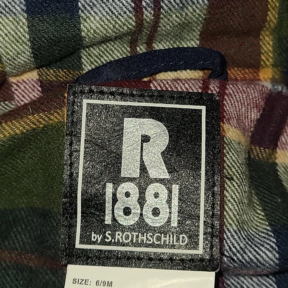 Rothschild Snowsuit 6/9M‎ Infant Winter Suit Navy Blue lined Flannel hood - Picture 16 of 16